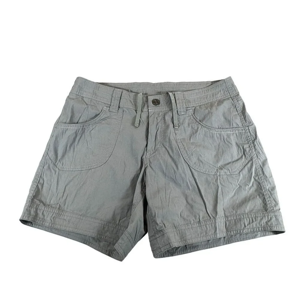 KUHL Kurve Kontra Cargo Shorts Granite 6” Ins Hiking Outdoor Lightweight NWOT